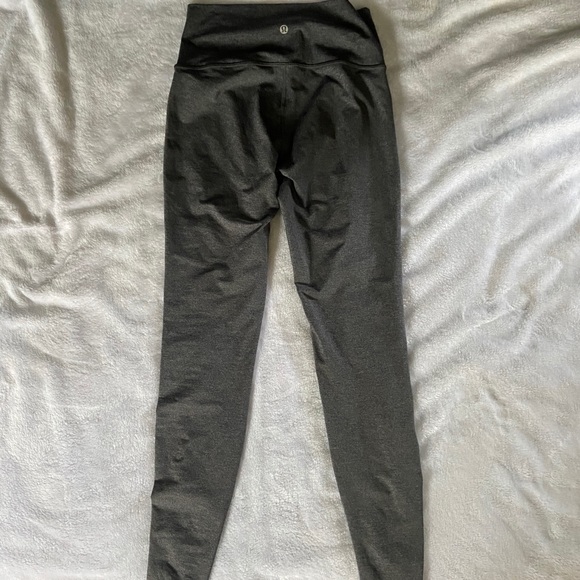Lululemon Wunder Under Gray Tech Mesh Leggings - Picture 5 of 6